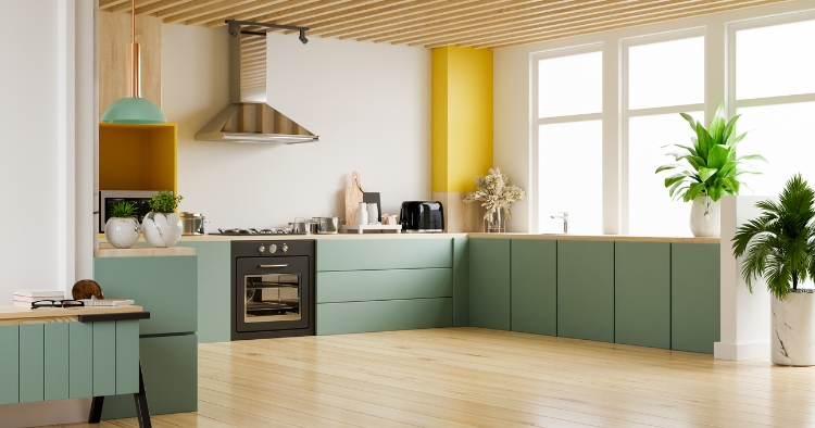 Küchen Farben Ideen - Naturton Grün